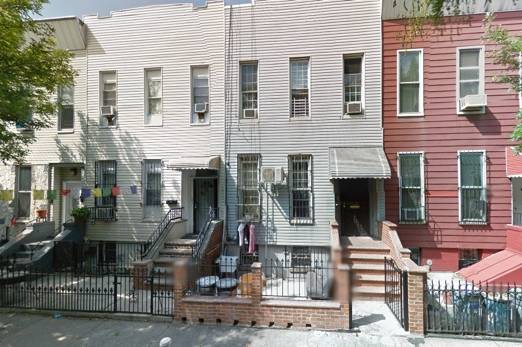 Two-family row houses on Ditmars Street in Bushwick, where residents could be displaced for six months at least